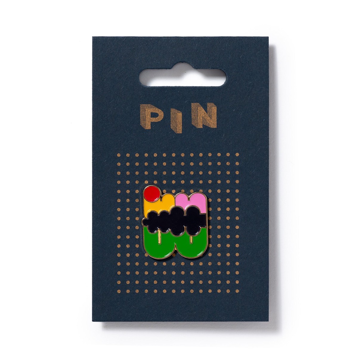 Cb Pin Badge - Green And Navy
