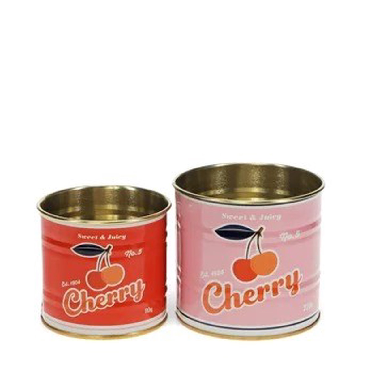 Cherry Mini Storage Tins (Set Of 2)