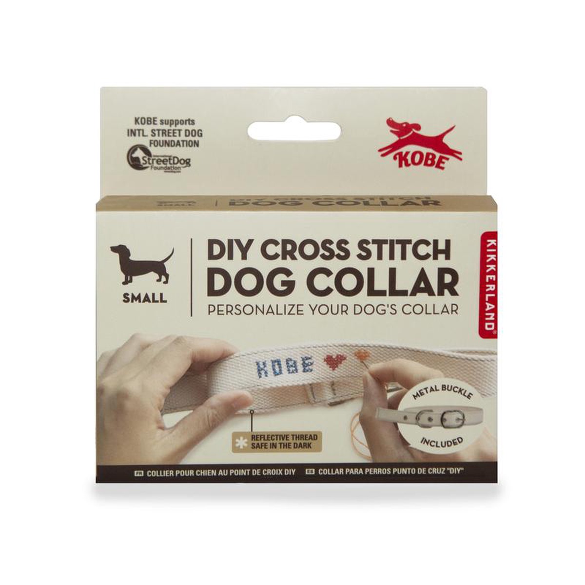 Cross Stitch Dog Collar Large