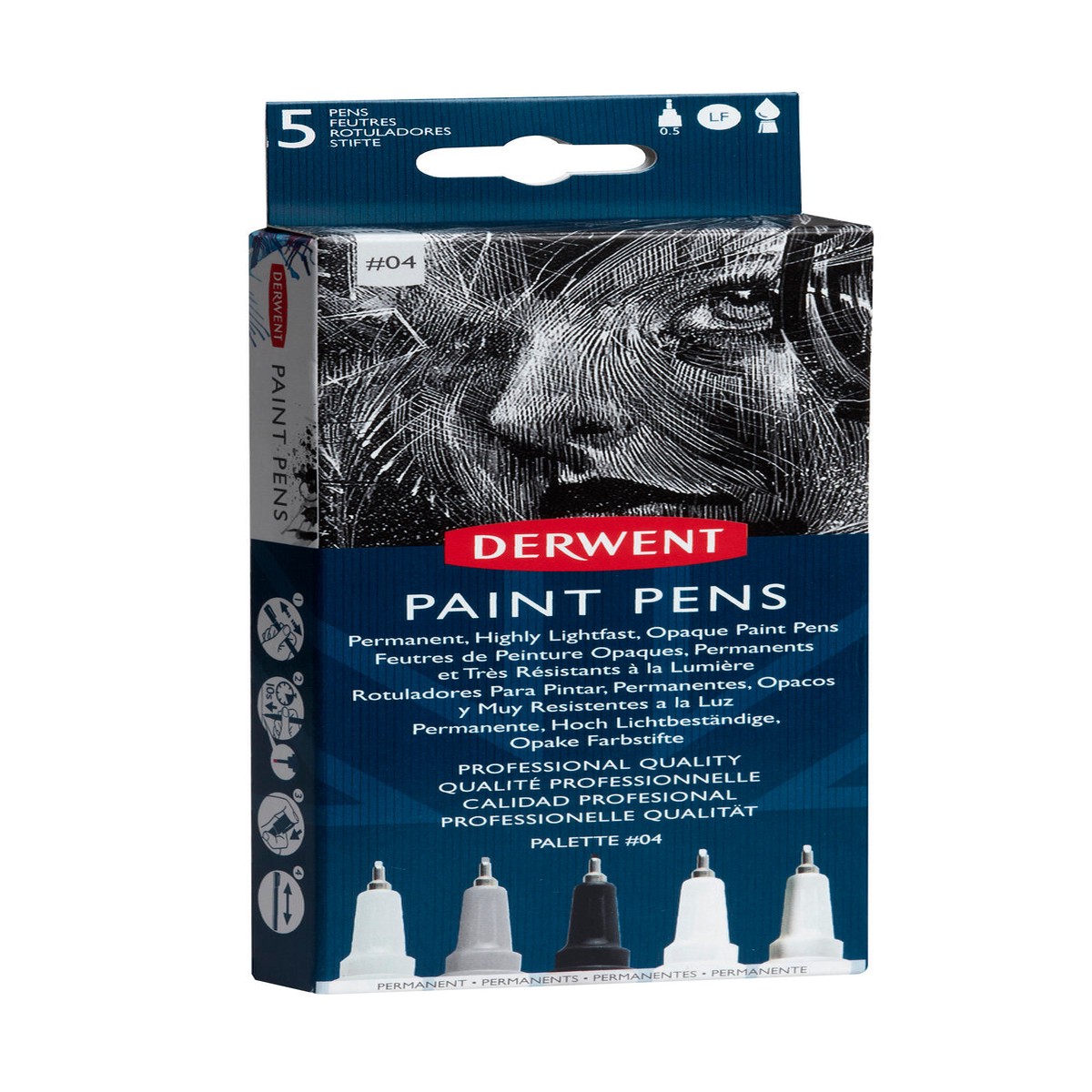 Derwent Paint Pen Set Palette1