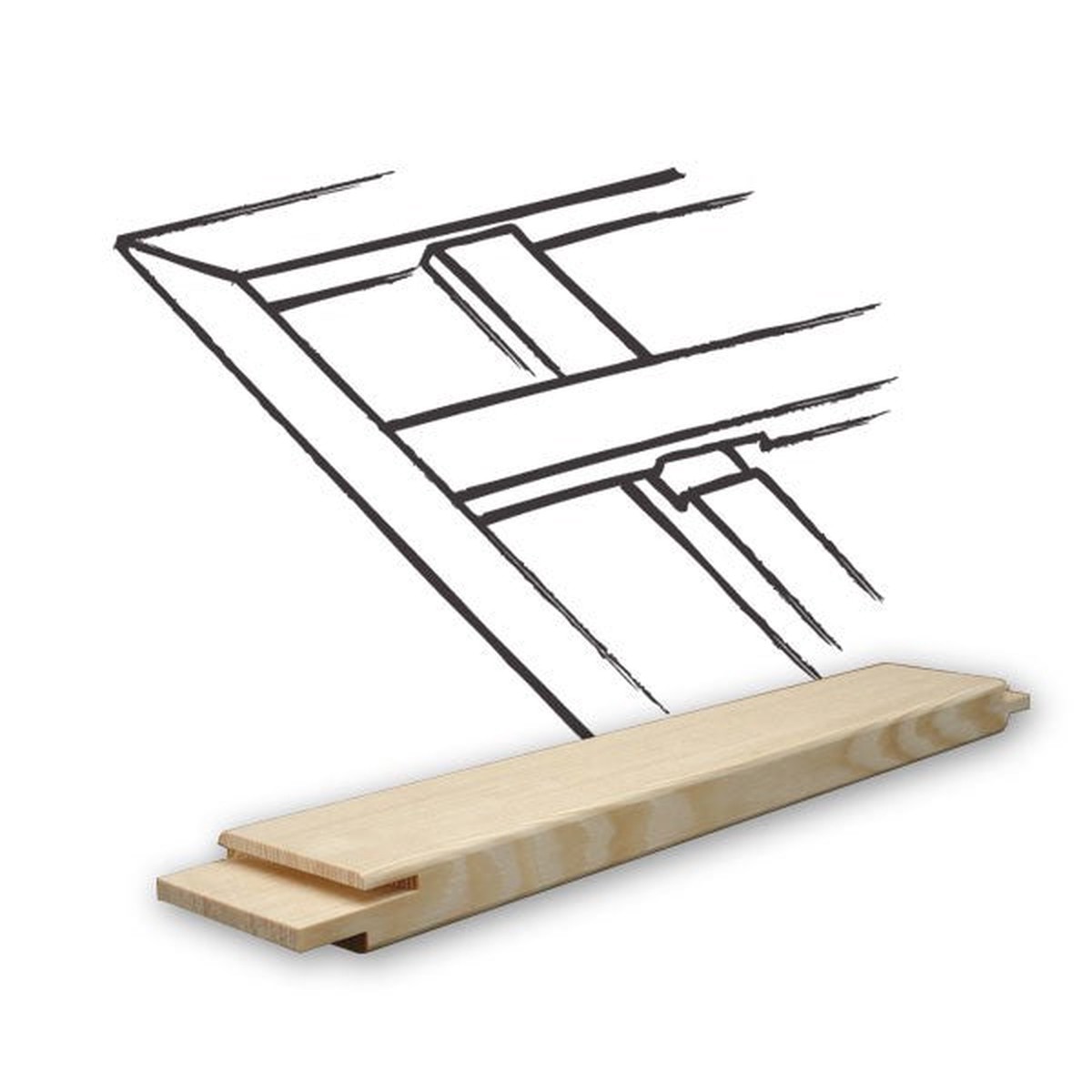 Exhibition Cross Bar 22 Mm X 59 Mm X 45 Cm