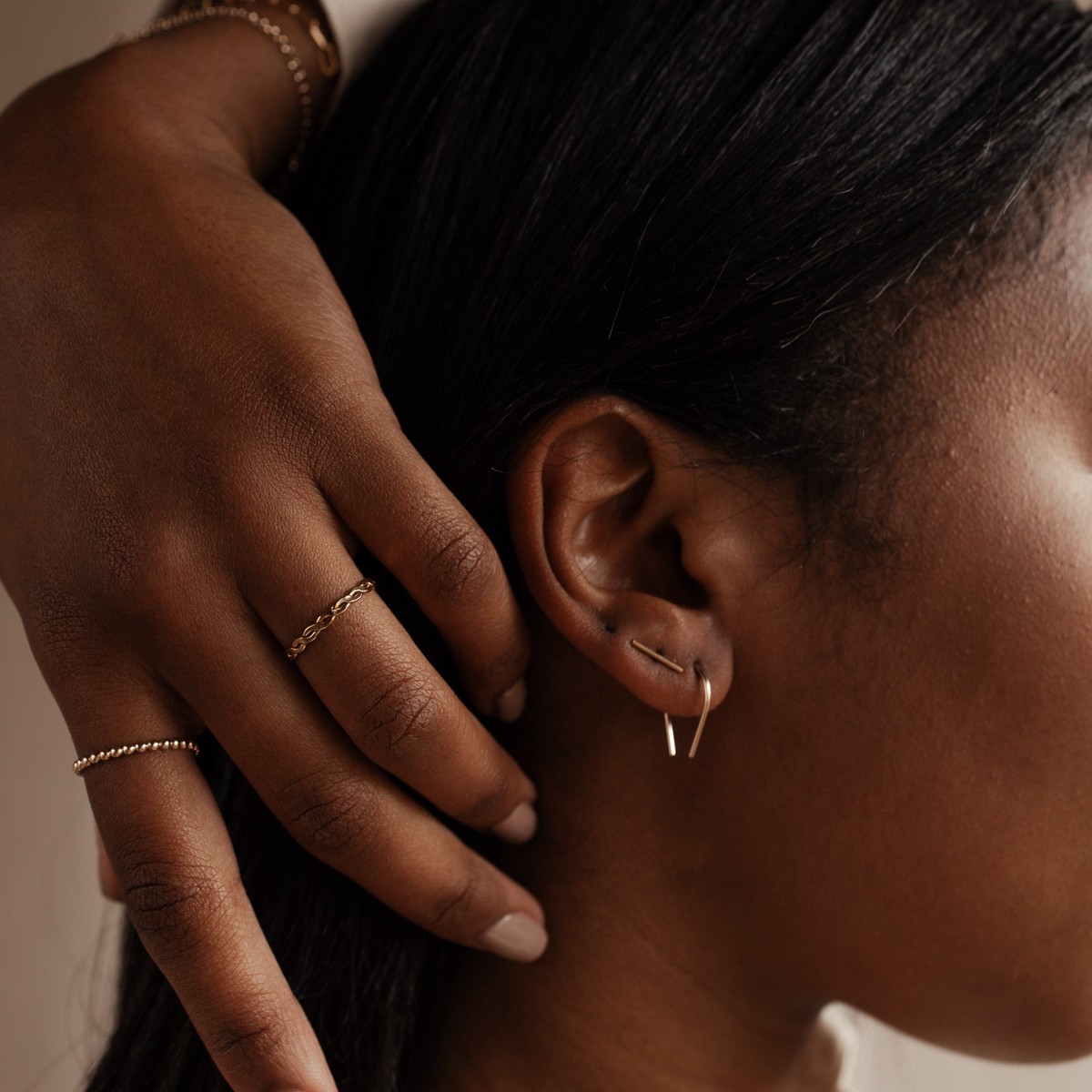 Horseshoe Earrings GoldFill