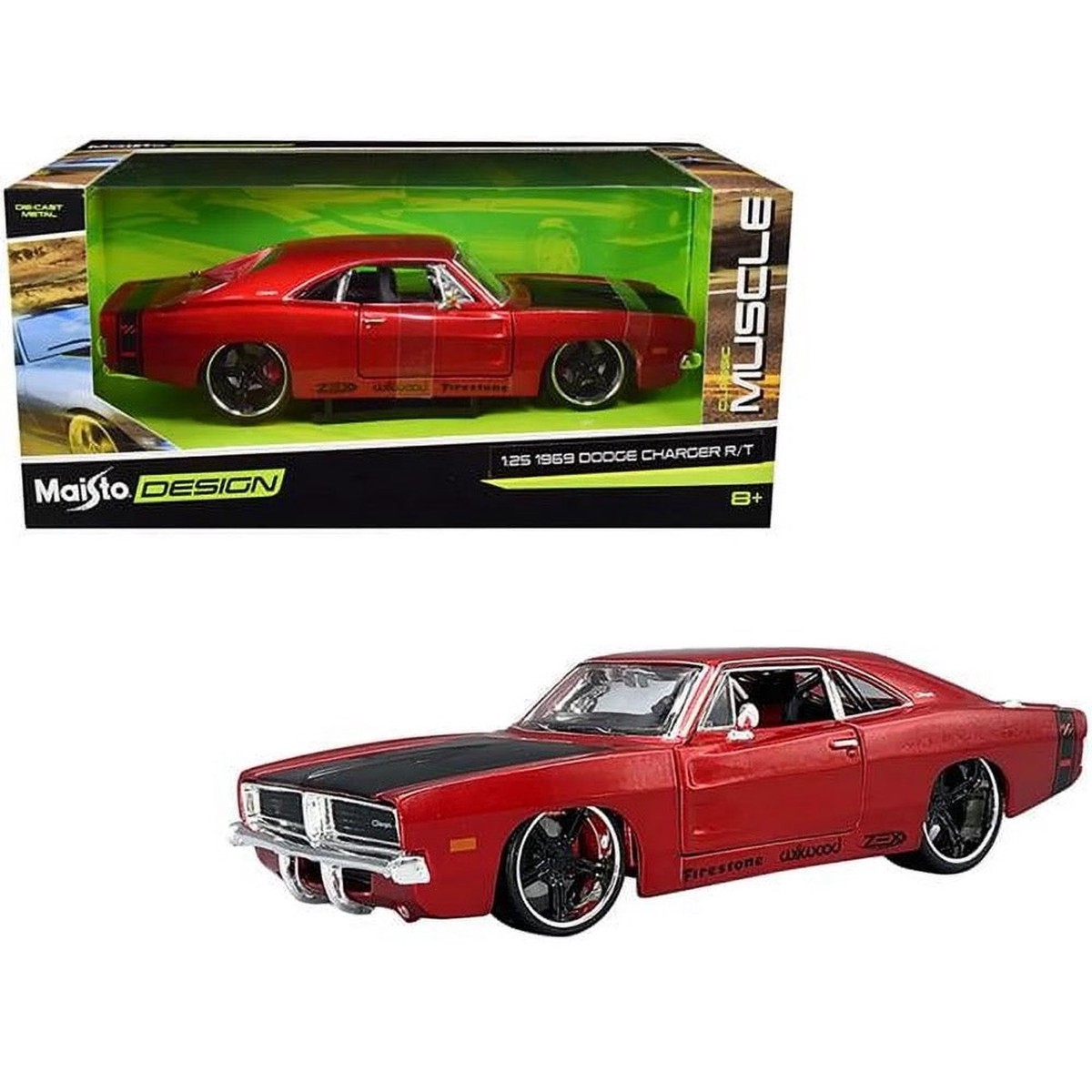 Maisto 32537 124 Classic Muscle 1969 Dodge Charger RT