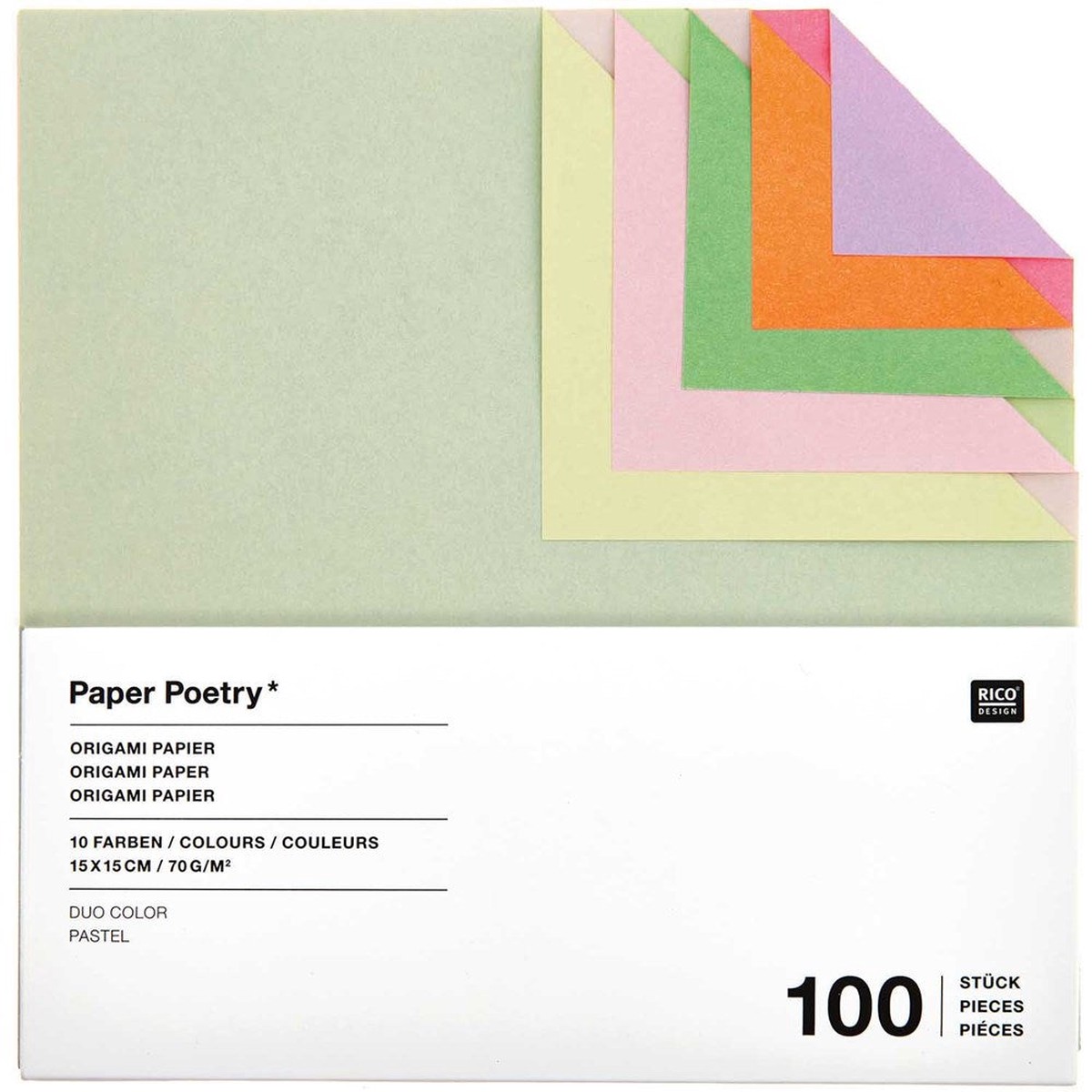 Paper Poetry Origami Duo Pastel 15Cm X 15Cm