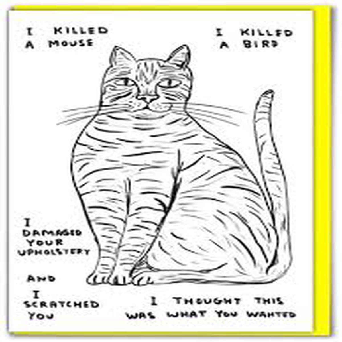 David Shrigley Card I Killed A Mouse
