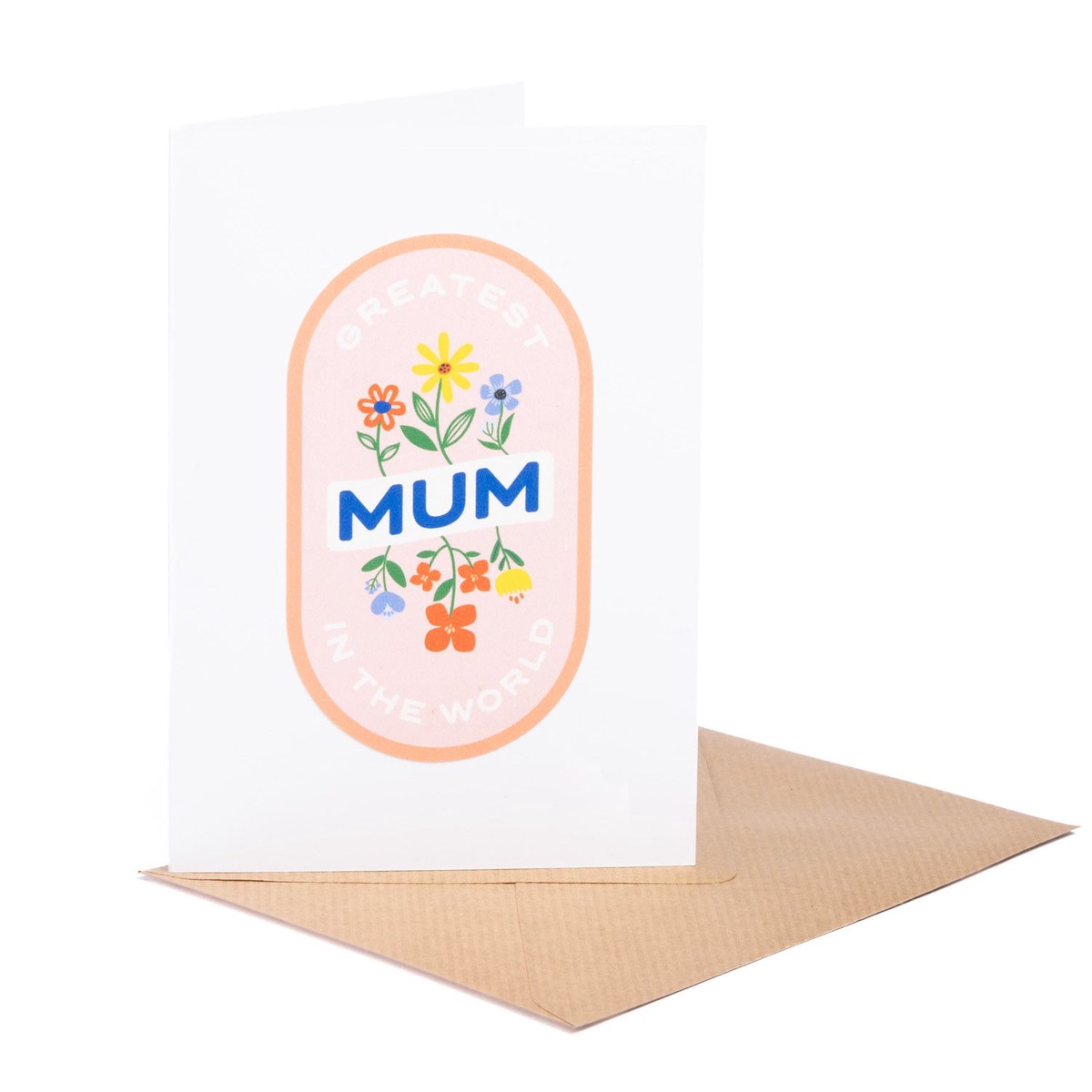 Greatest Mum In The World Card - Pink