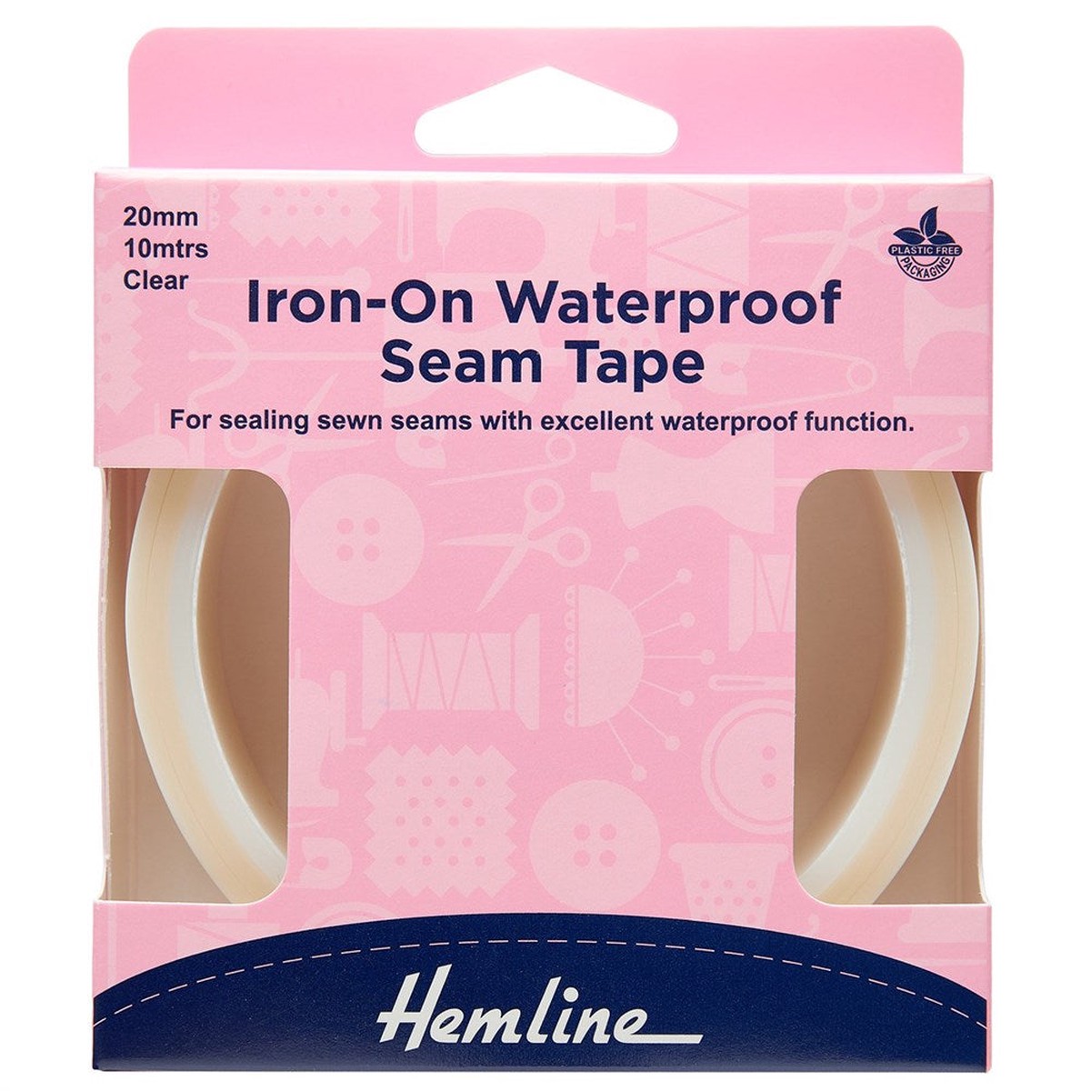 Iron-On Waterproof Seam Tape - 10M X 20Mm Black