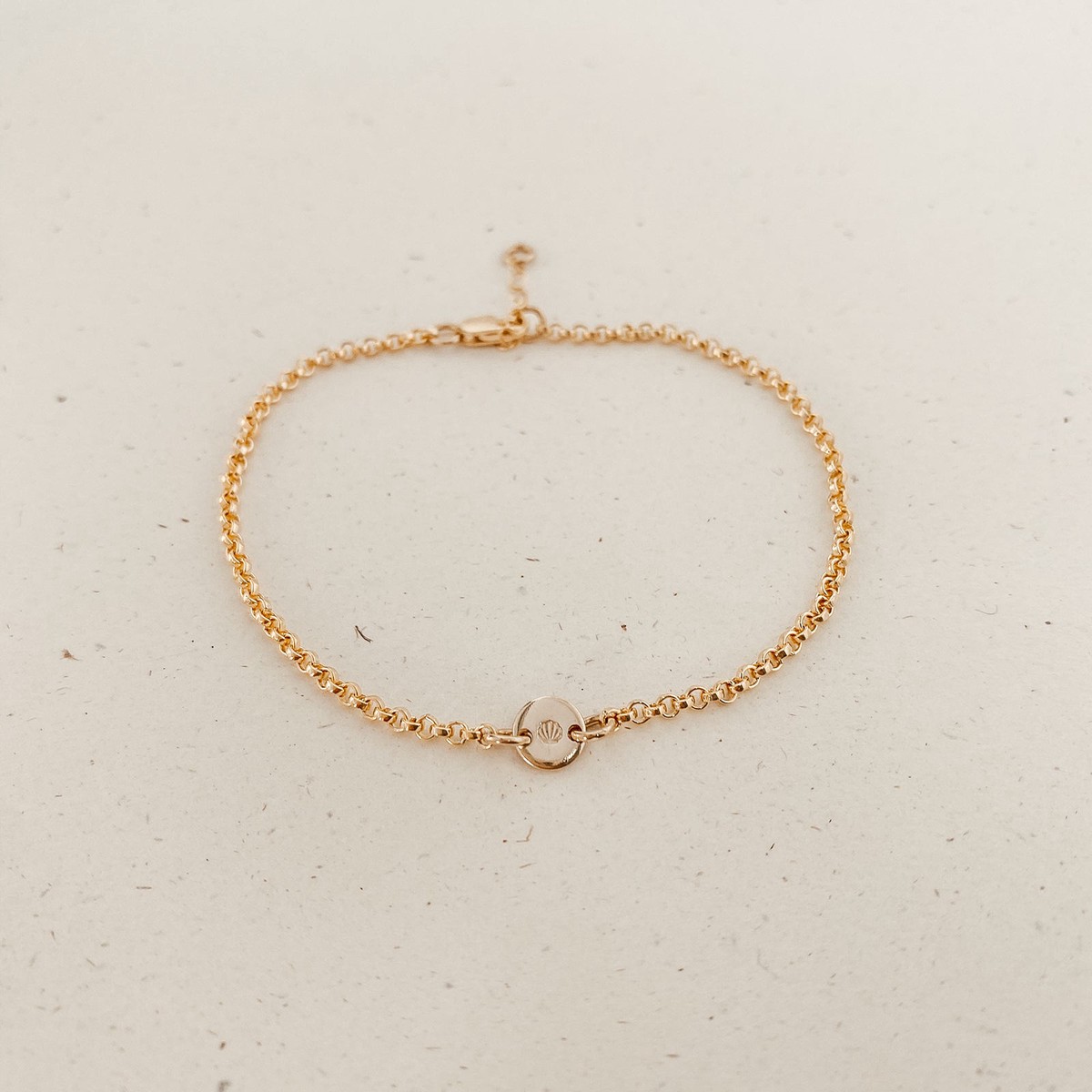 Kira Tiny Pendant Bracelet Choose Number Of Pendants GoldFill