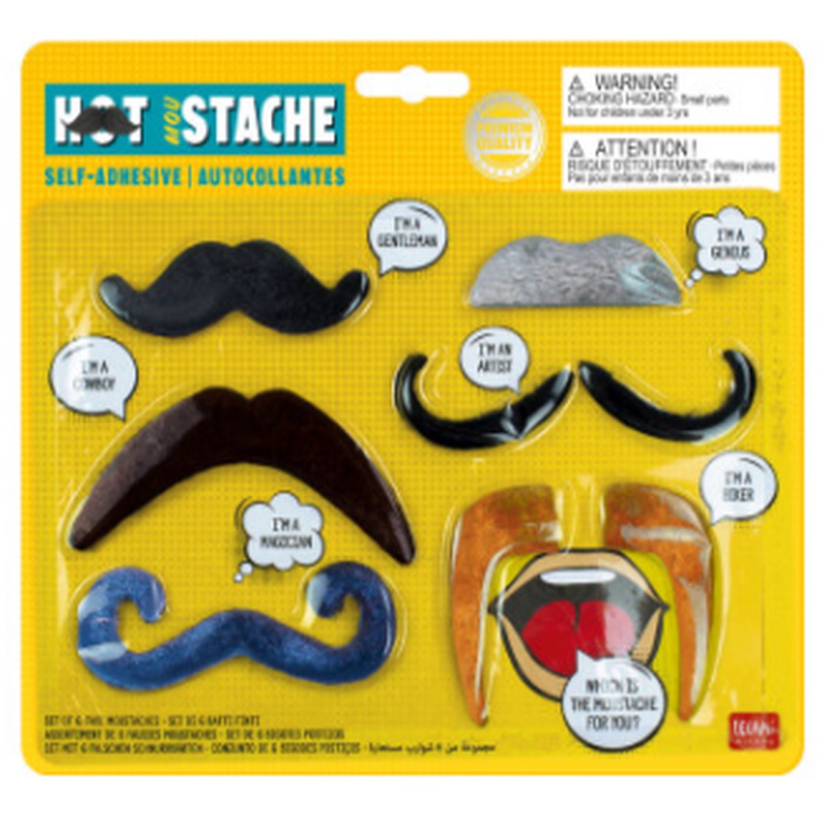 Legami Hot Moustache - 6 Set