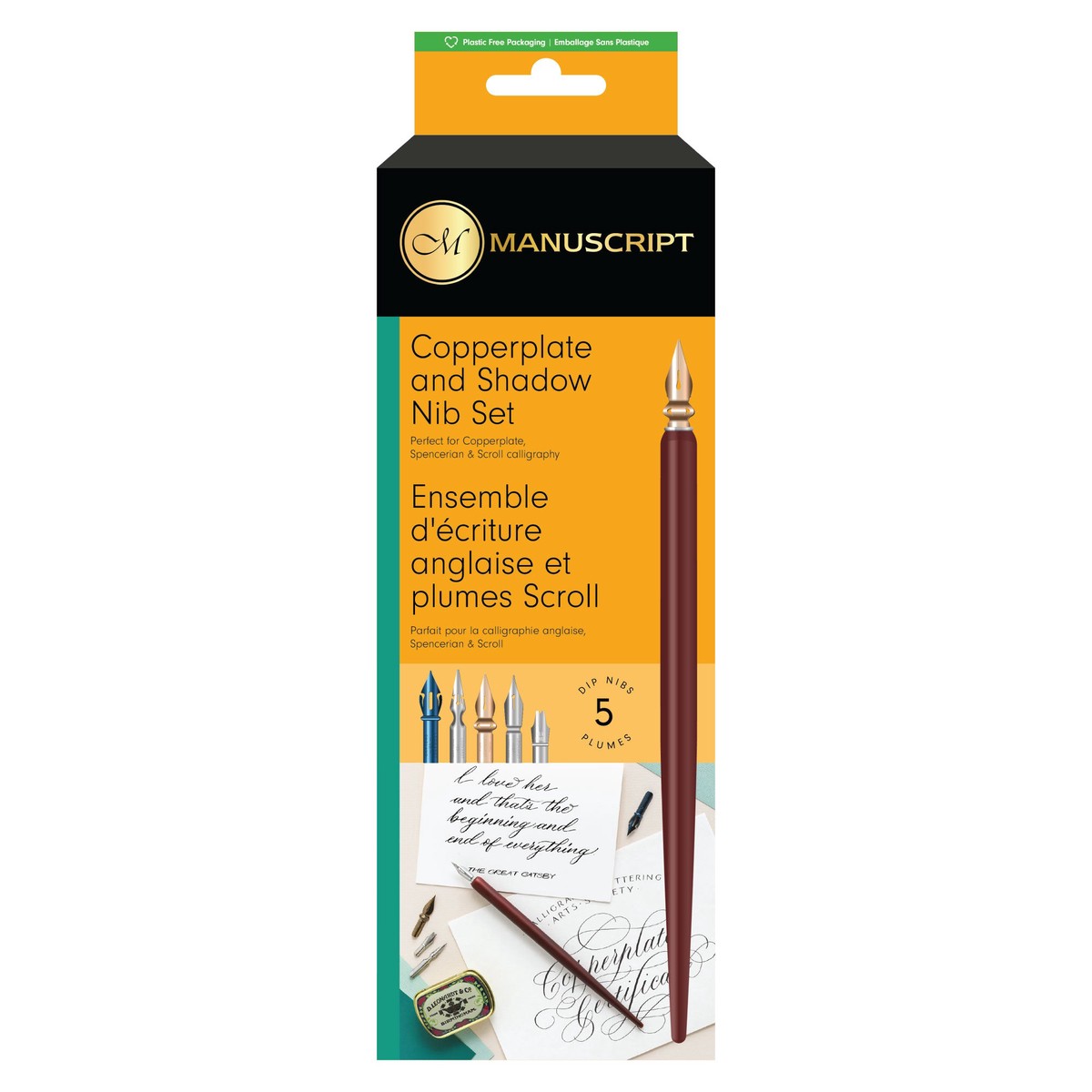 Manuscript Dip Pen Set Copperplate Shadow