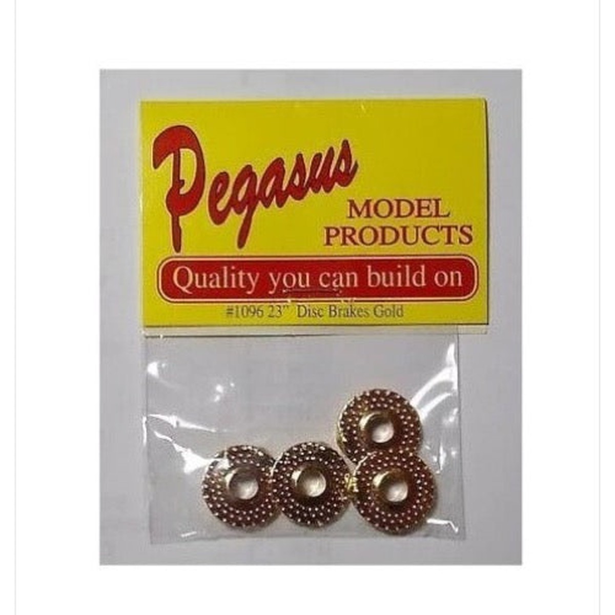 Pegasus 1096 124 Disc Brake Caliper (4) 23 Gold For Scale Models