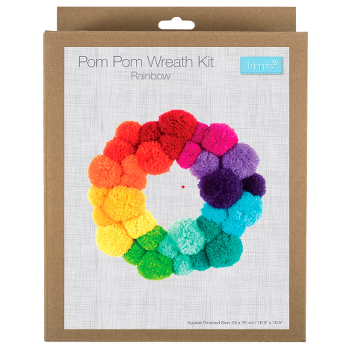 Pom Pom Wreath Kit – Rainbow