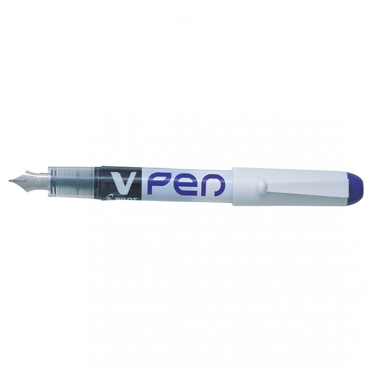 V Pen Fountain Pen White Barrel Black