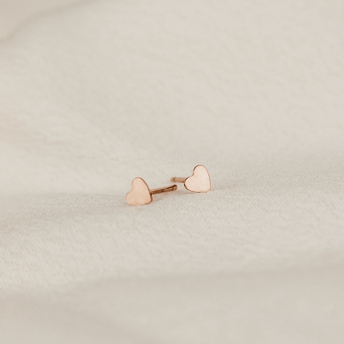Forever Ever Tiny Heart Stud Earrings GoldFill