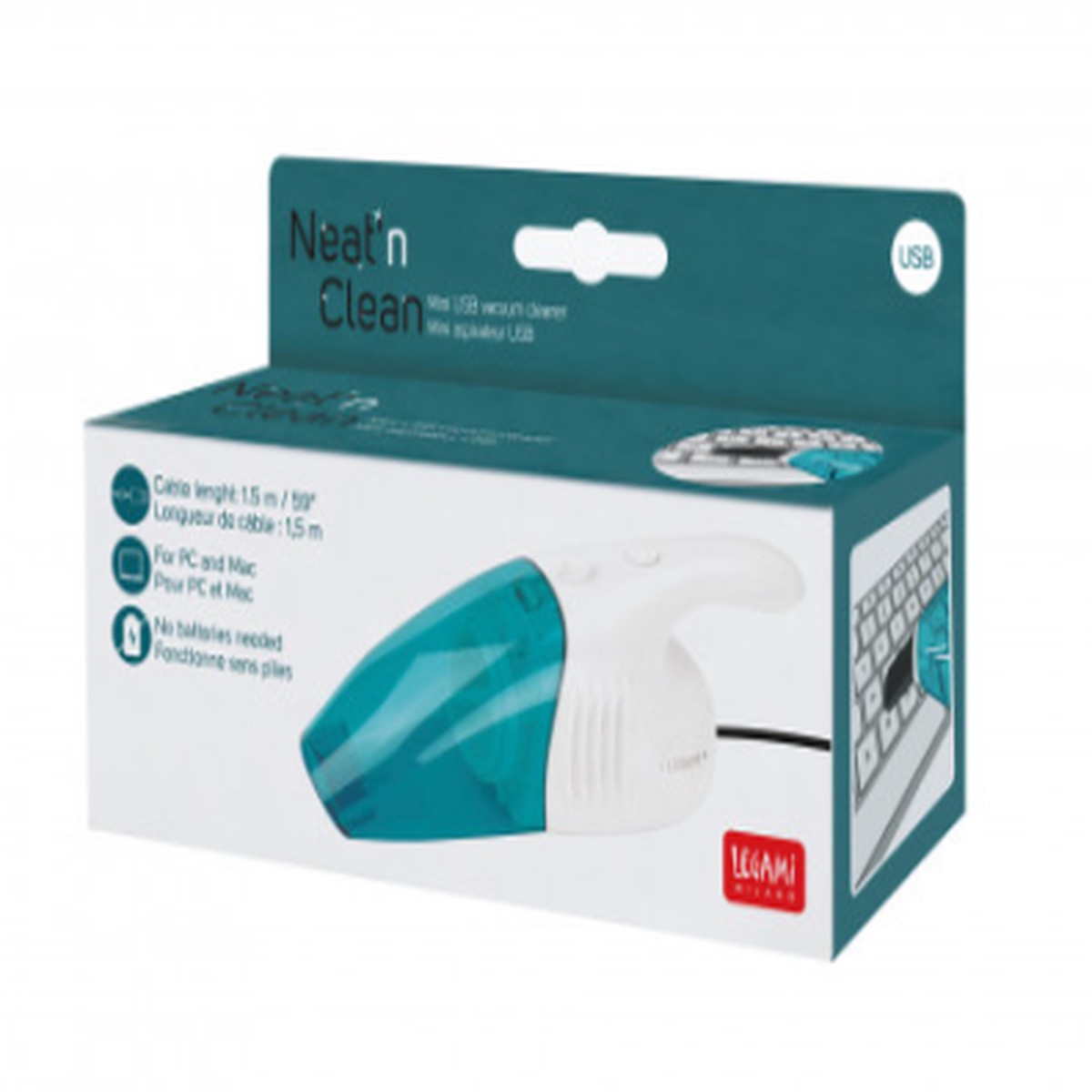 Legami NeatN Clean - Mini Usb Vacuum Cleaner