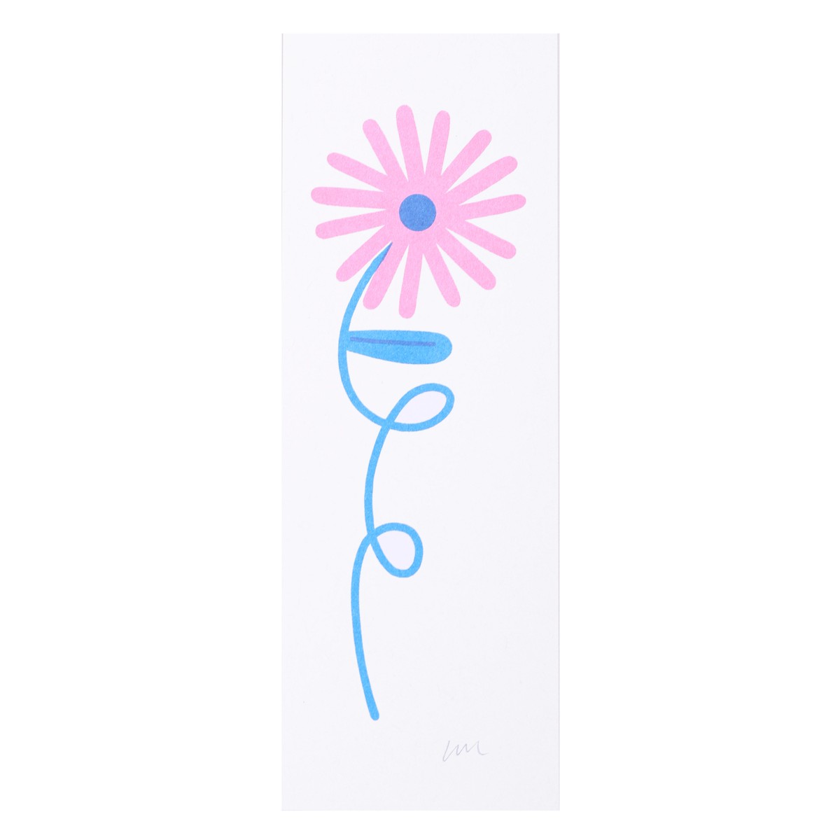 Mini Flower Risograph Print