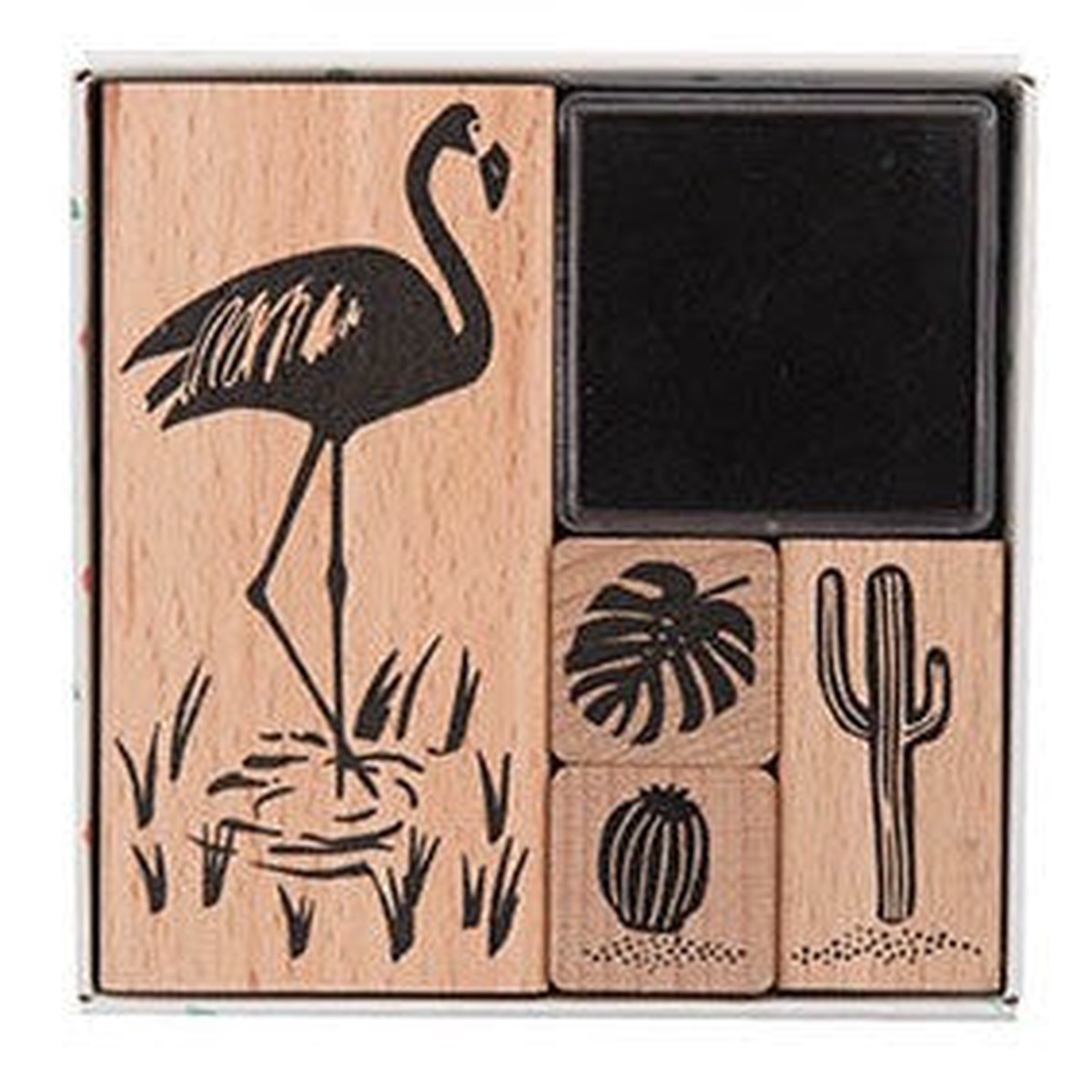 Paper Poetry Stamp Set - Tropic Spring Flamingo
