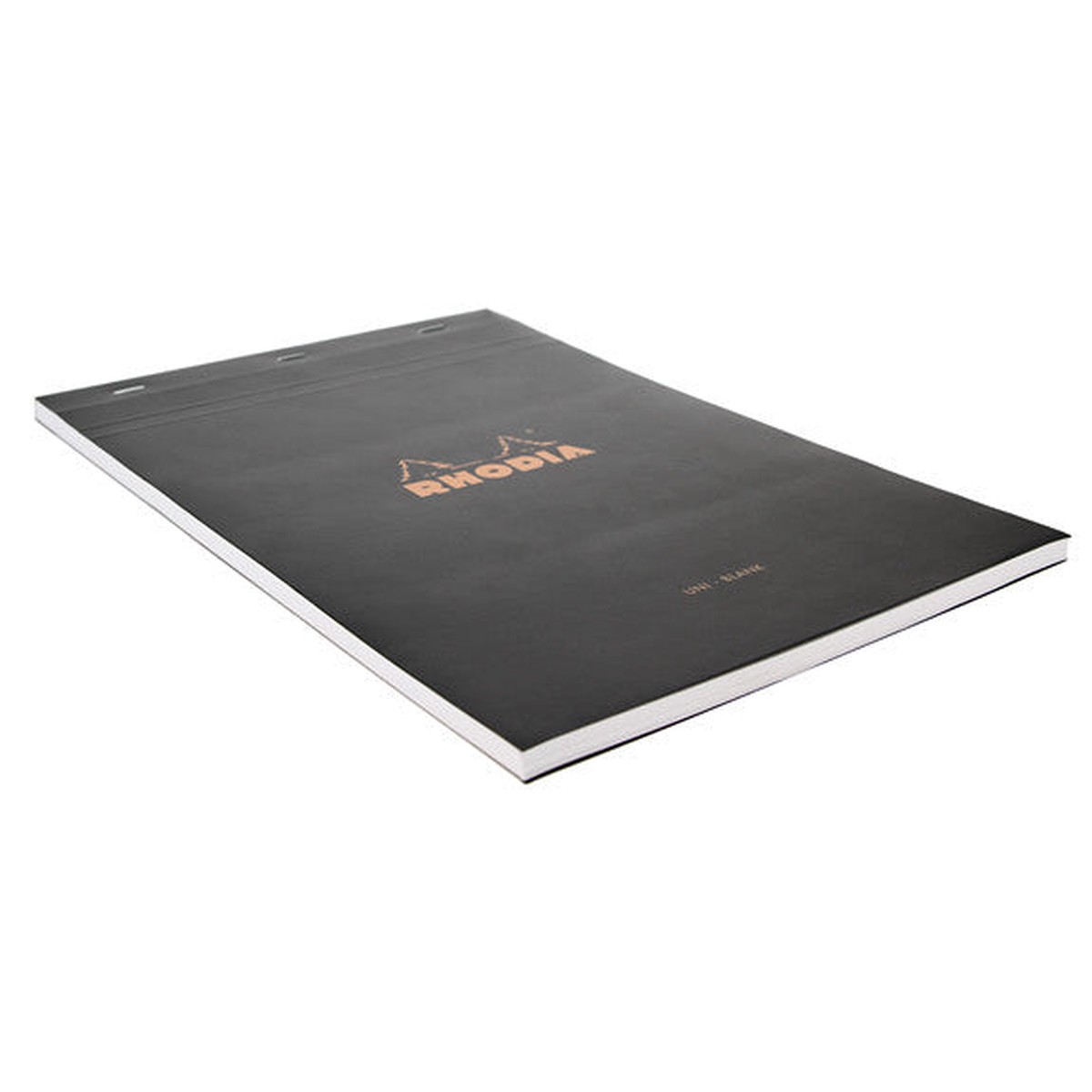 Rhodia Black Head Stapled Pad 21 7Cm SqPlain 180009