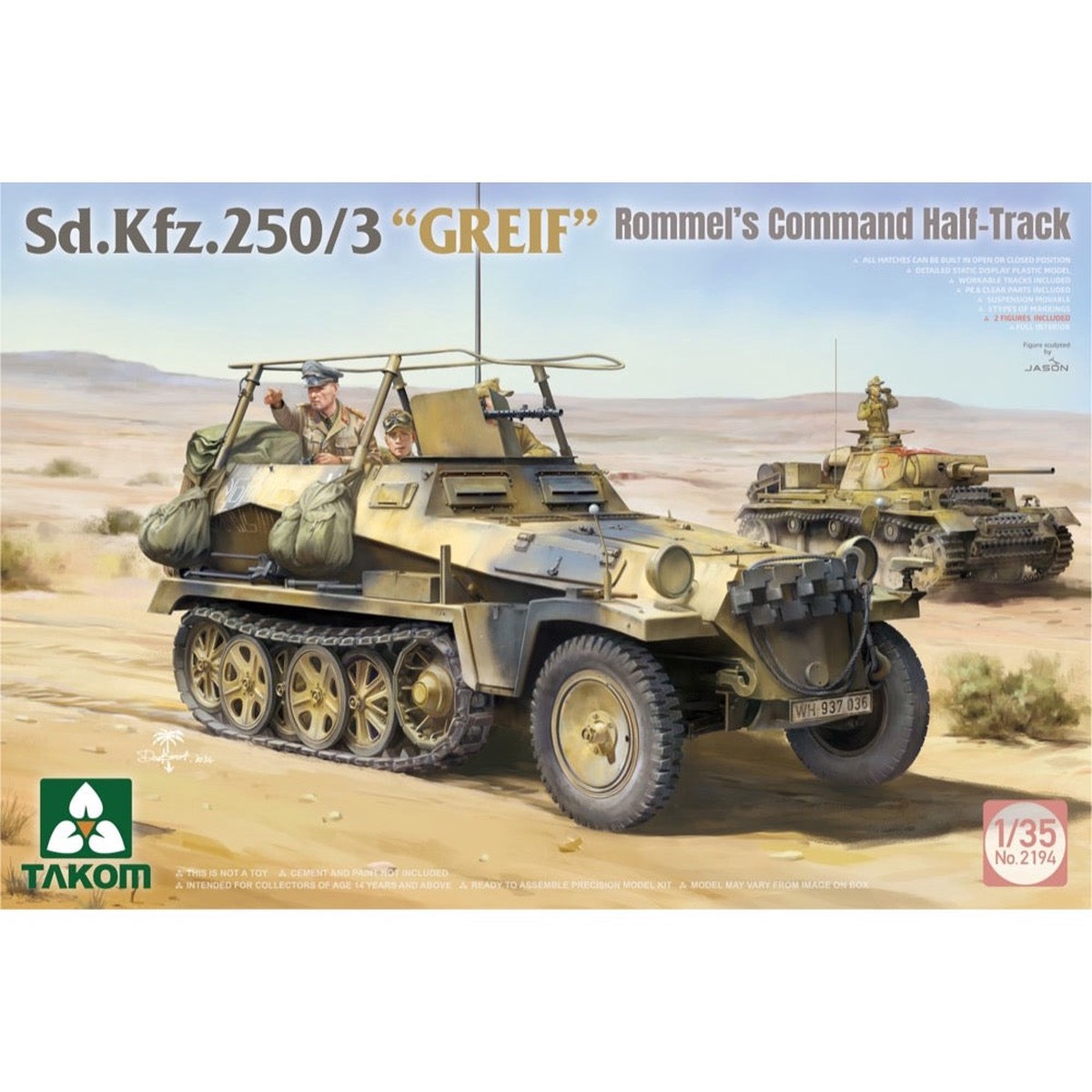 Takom 2194 135 SdKfz 2503 Greif Rommel Command Half-Track
