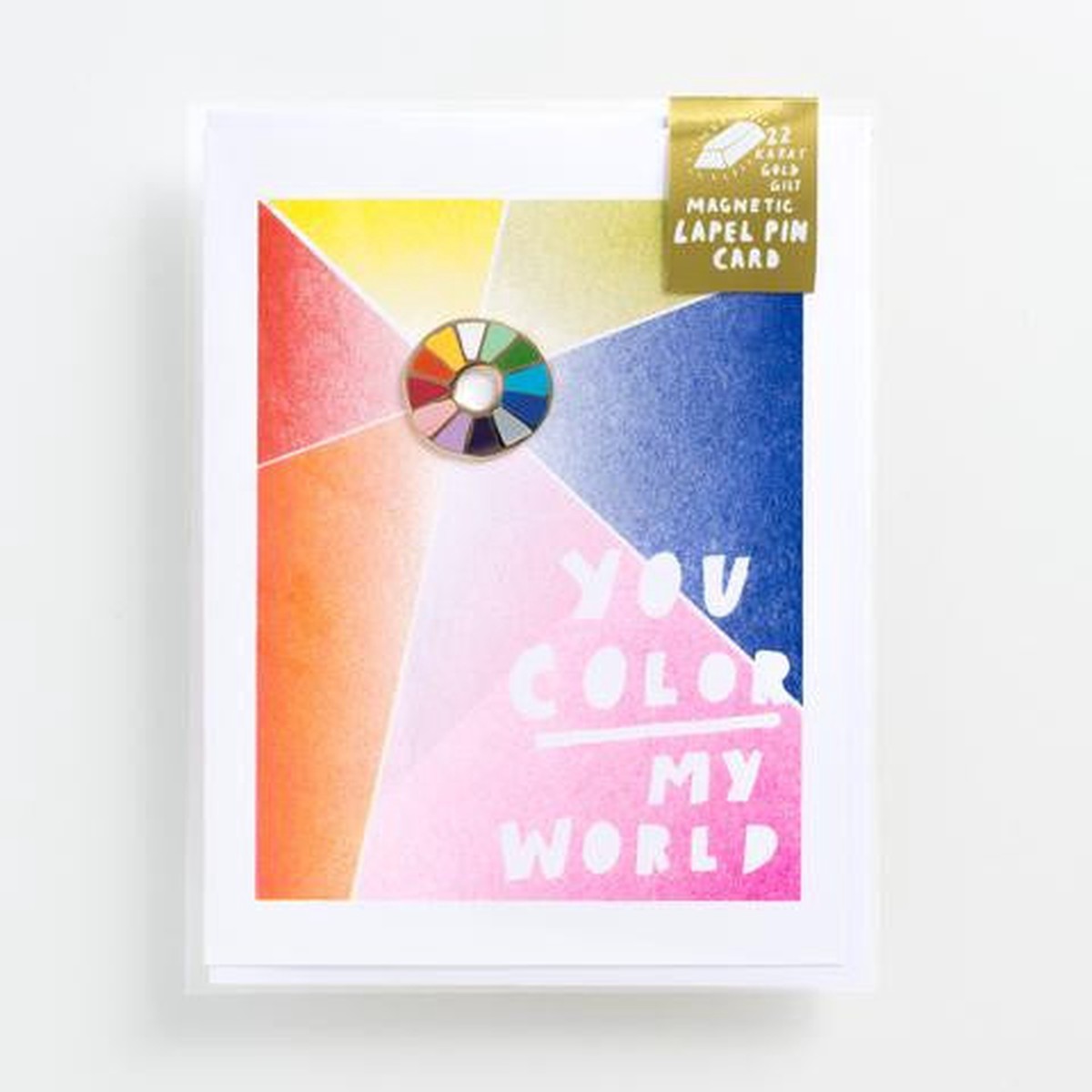 Yow Magnetic Label Pin Card - You Colour My World