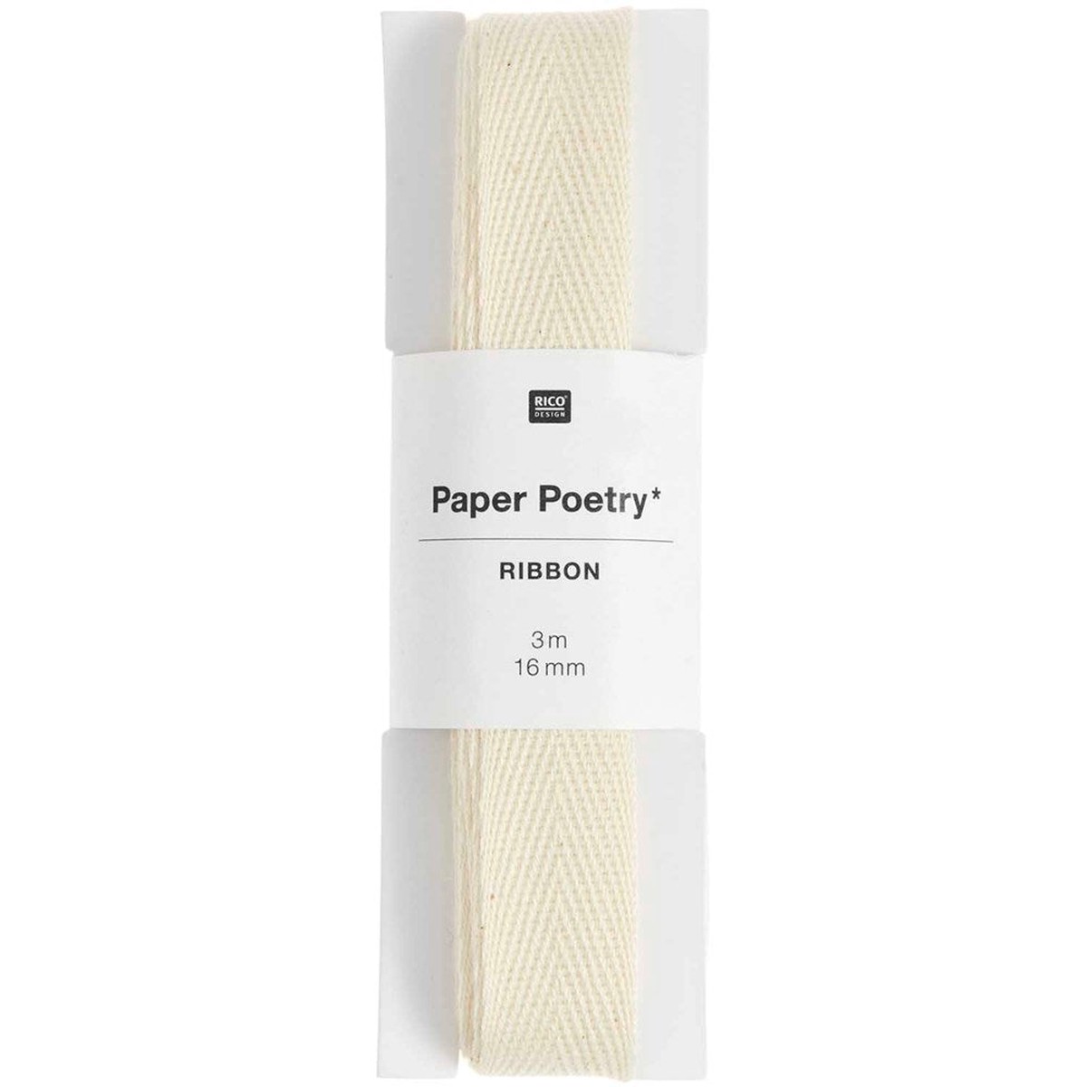 Cotton Ribbon Nature 16 Mm X 3 M
