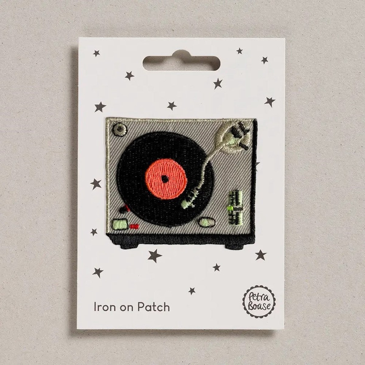 Iron On Patch Record Player