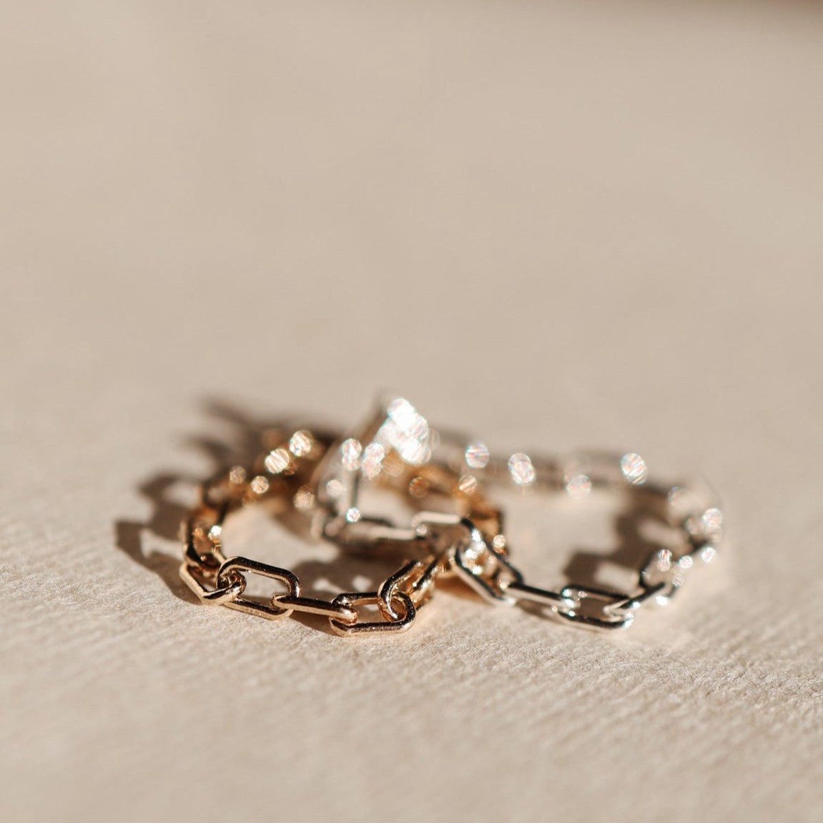 Lien Chain Ring GoldFill45