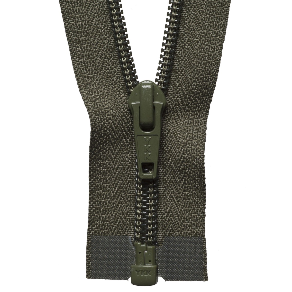 Nylon Open End Zip - 36Cm - Khaki