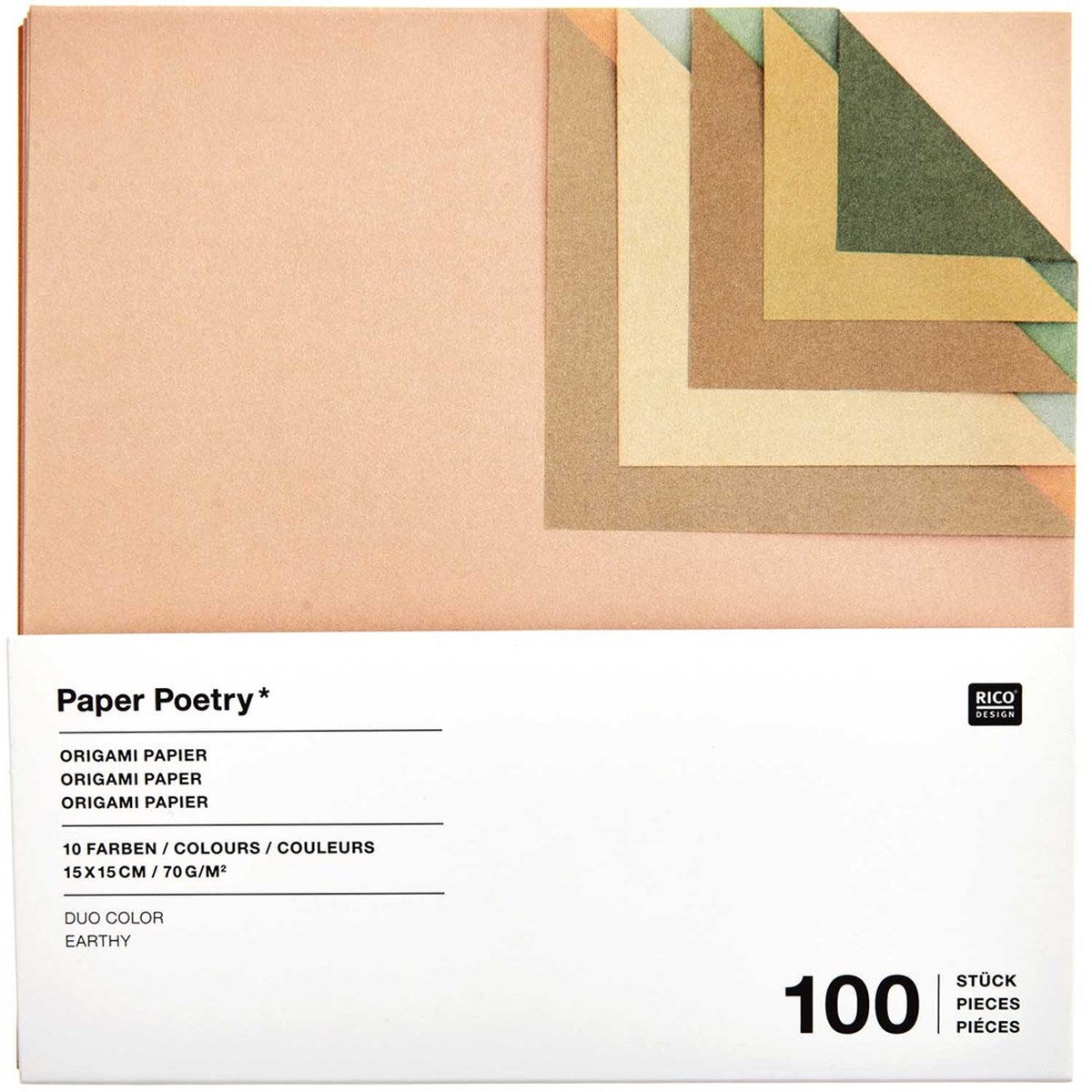 Paper Poetry Origami Duo Earthy15Cm X 15Cm