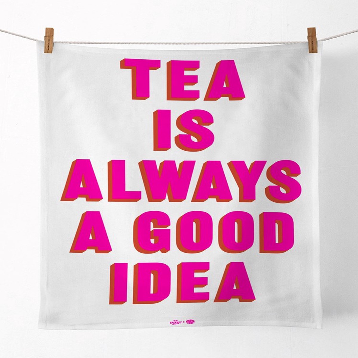 Real Hackney Dave Tea Towel TeaIsAlwaysAGoodIdea