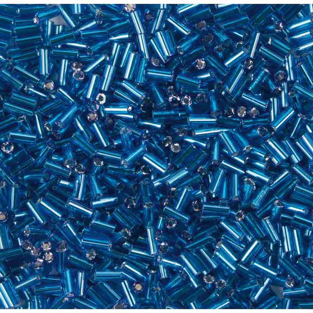 Rico Rod-Shaped Bead Turquoisesilver Colour Inclusion 675Mm