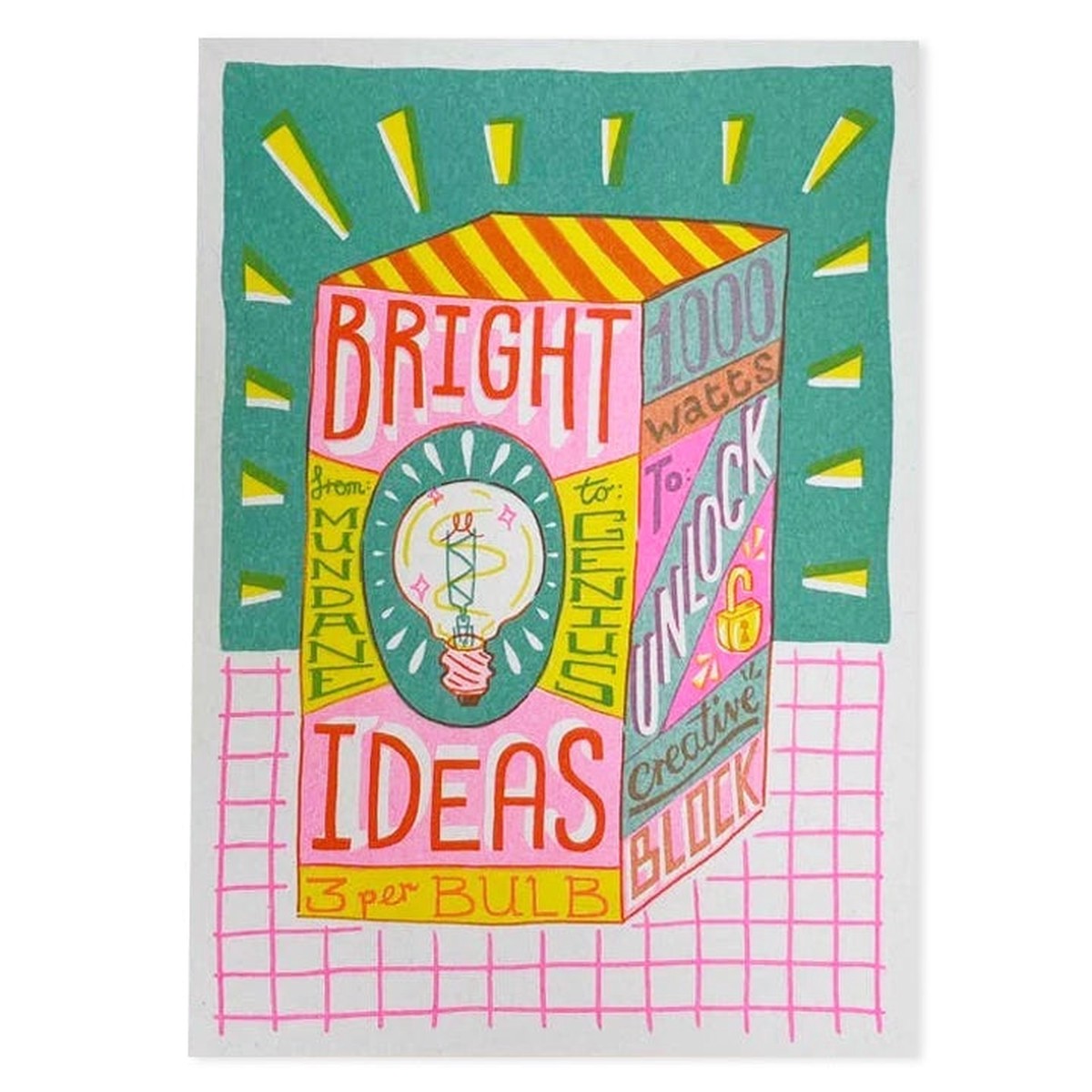 A5 Bright Ideas Riso Print