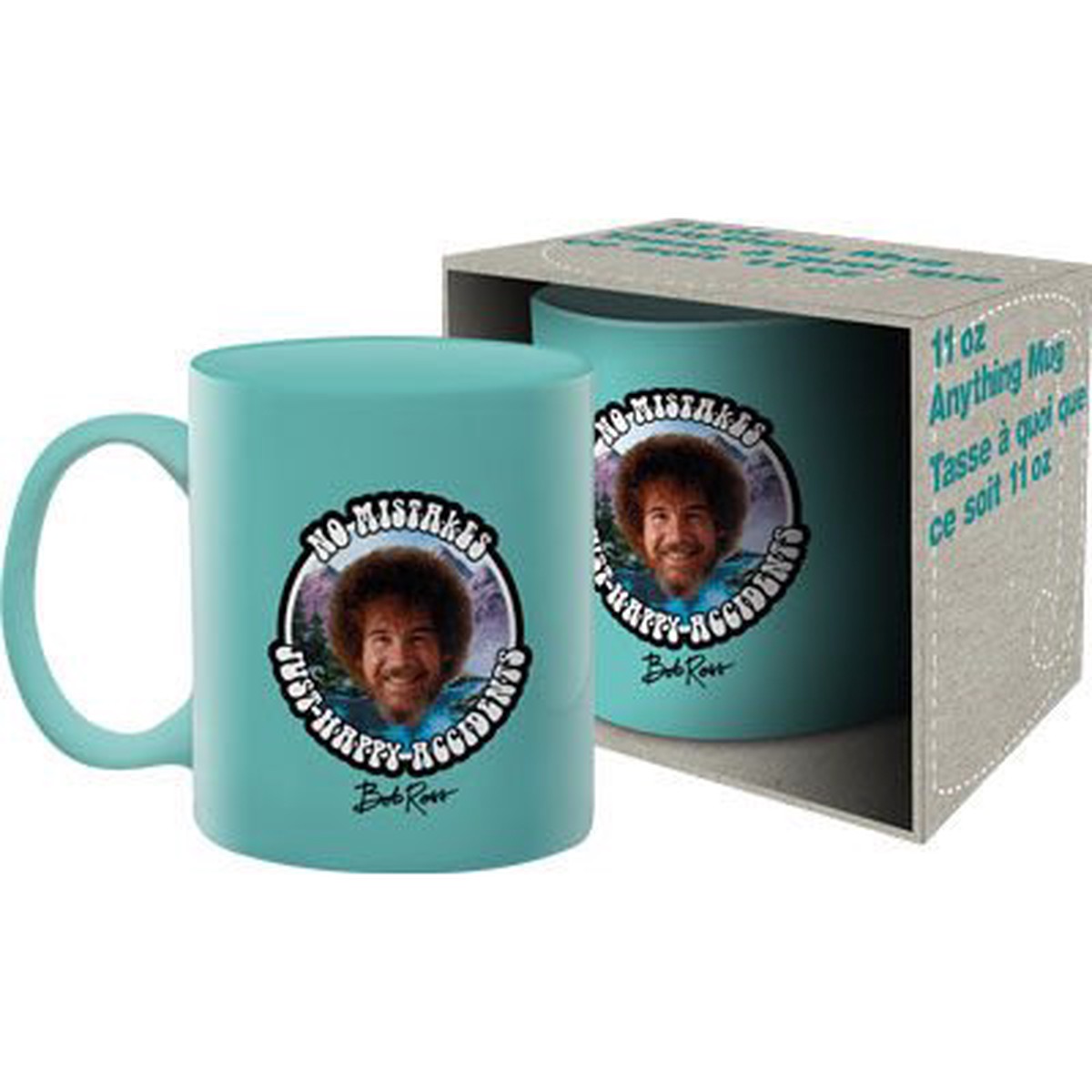 Bob Ross No Mistakes Just Happy Accidents Mug