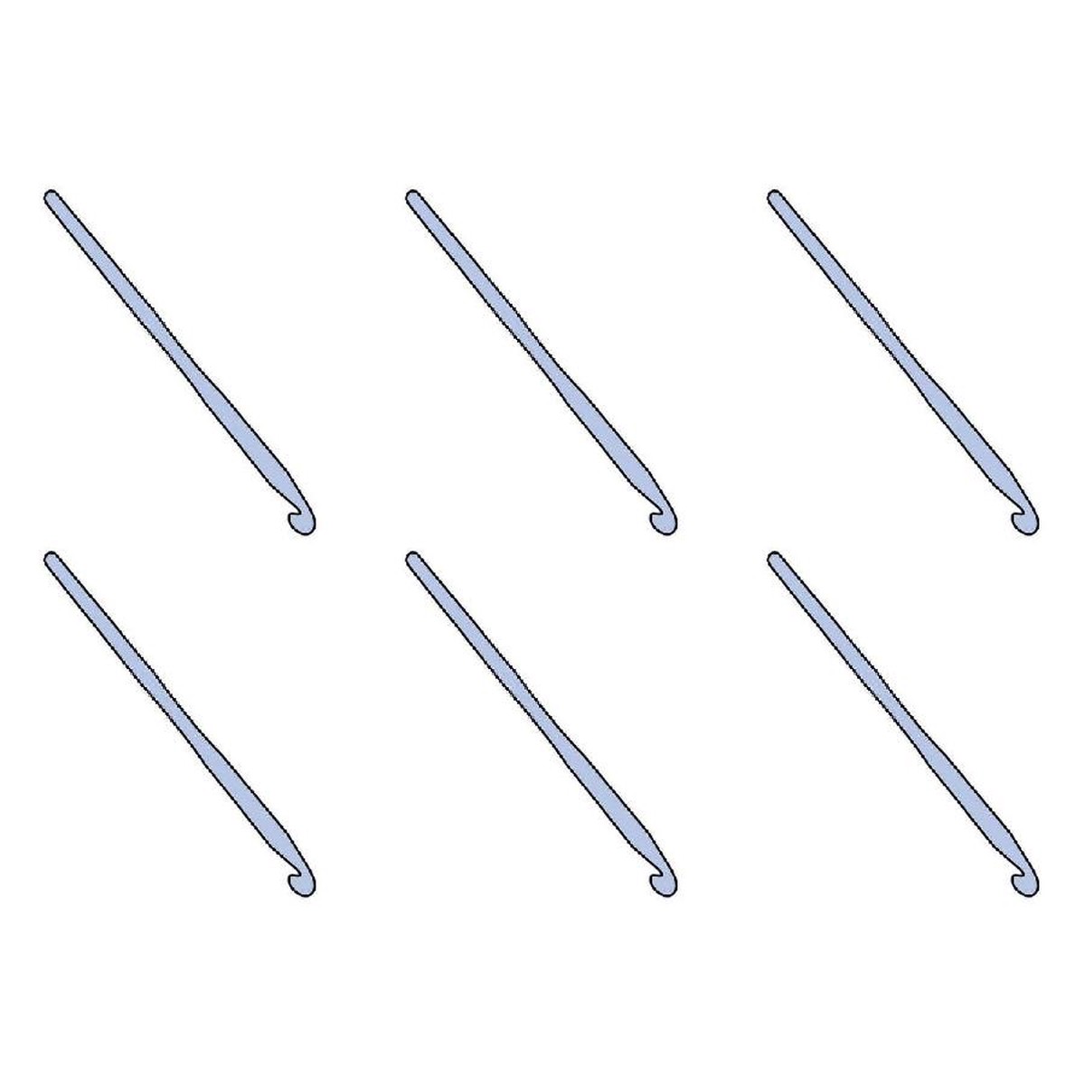 Crochet Hook Grey 25Mm