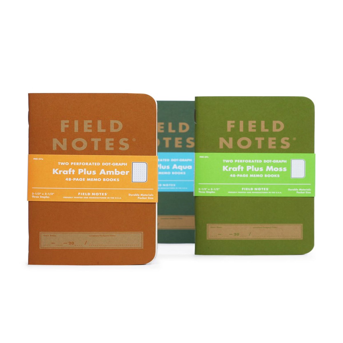 Field Notes Pack Of Two Notebooks - Kraft Plus Amber