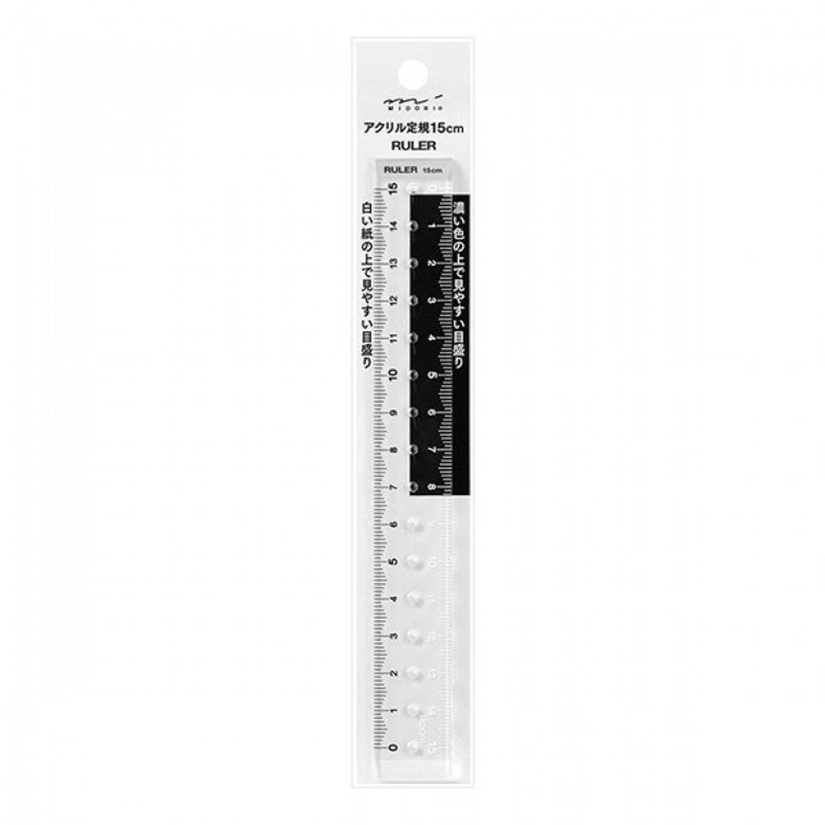 Midori Ruler - 15Cm - Clear