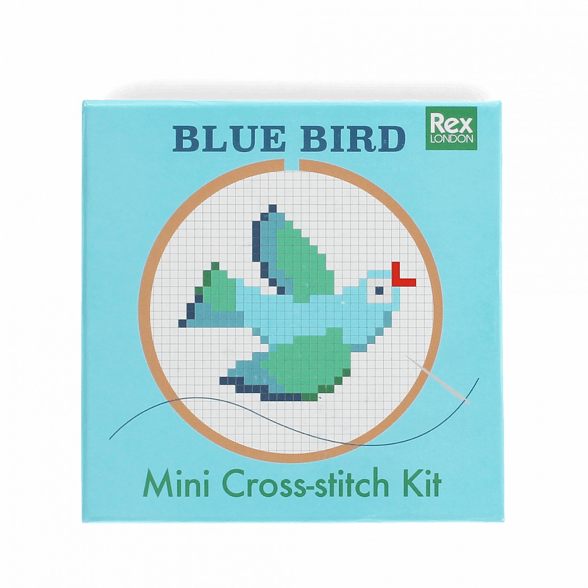 Mini Cross-Stitch Kit - Blue Bird