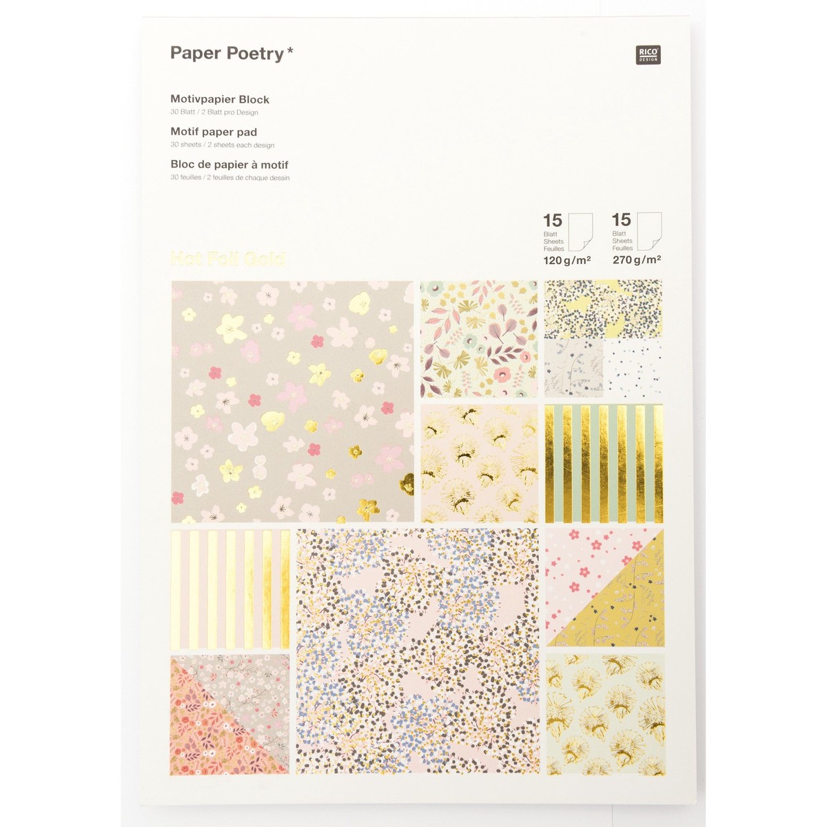 Motifpaper Pad Bouquet Sauvag