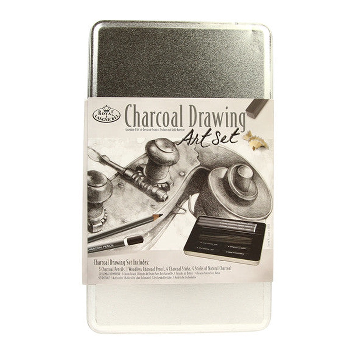 Royal Tin Sets – Charcoal Drawing