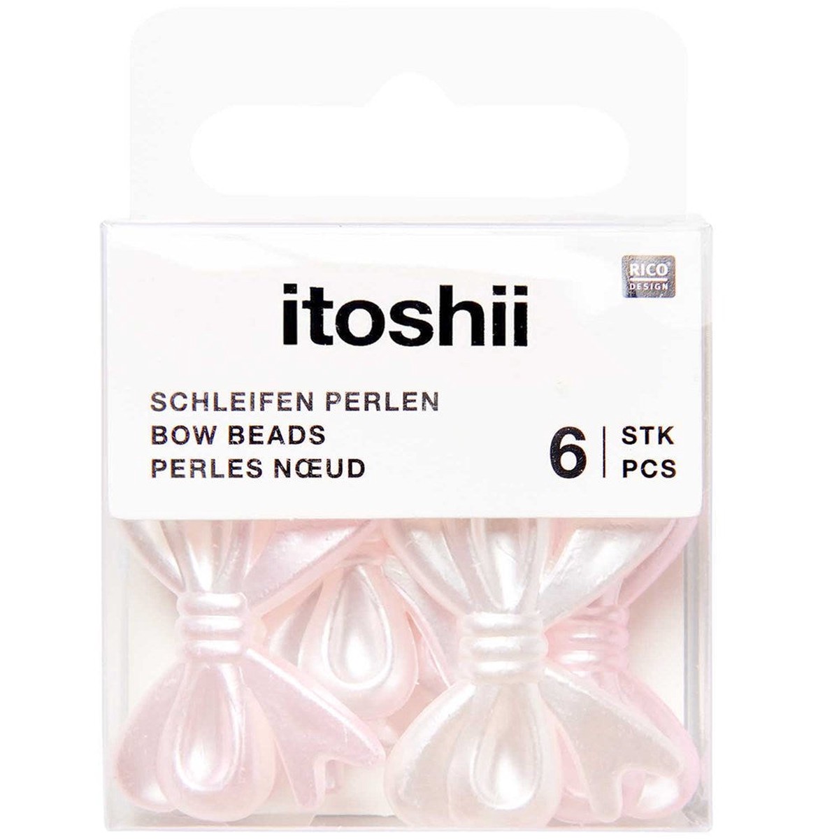 Bow Beads Pearl Rose