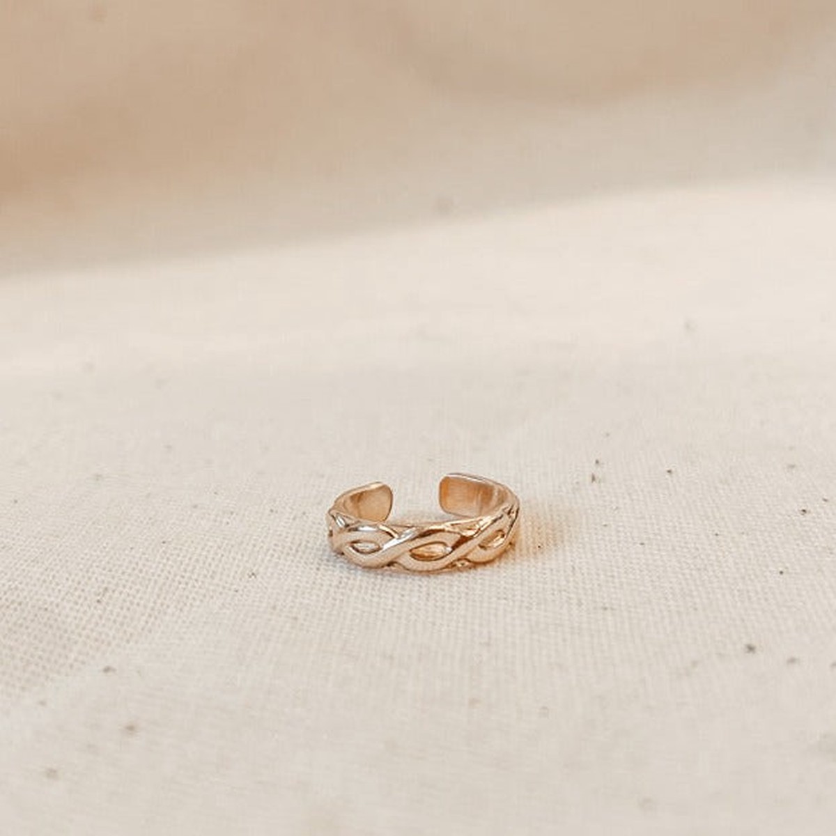 Criss Cuff Patterned Ear Cuff GoldFill