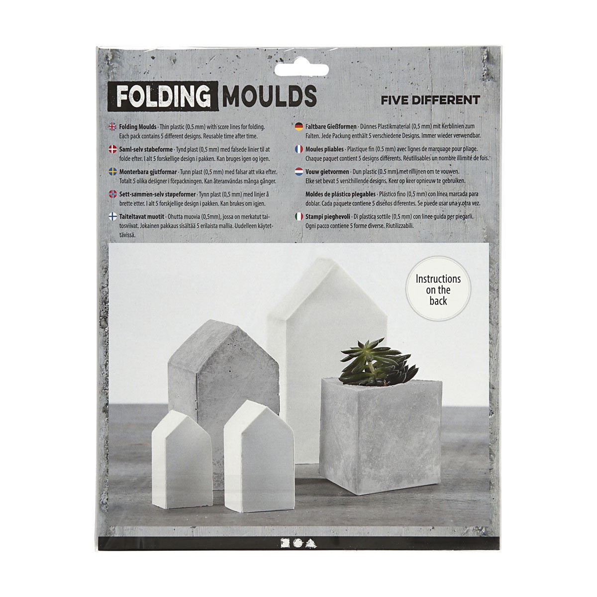 Folding Casting Moulds - Houses And Triangles