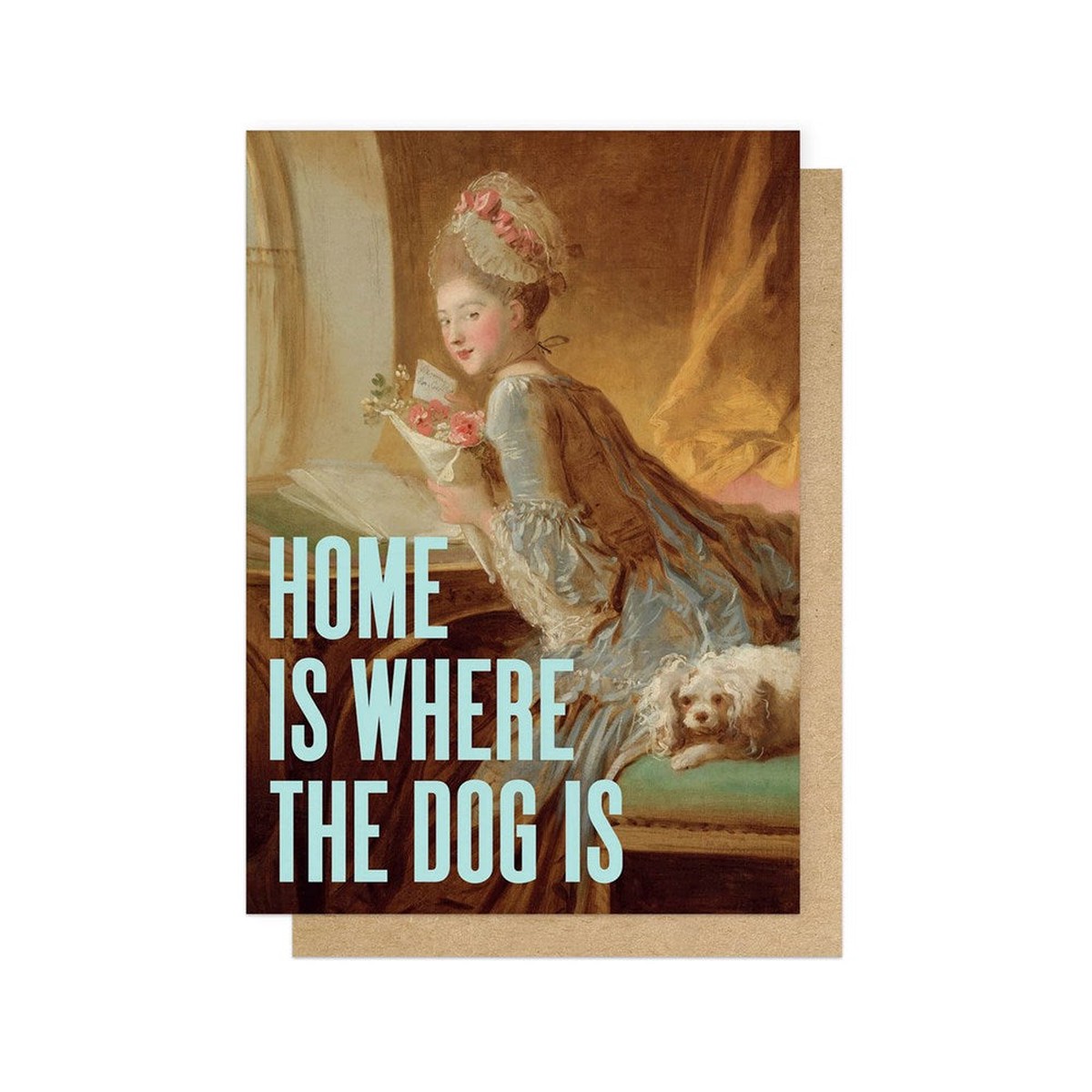 Home Is Where The Dog Is Greetings Card