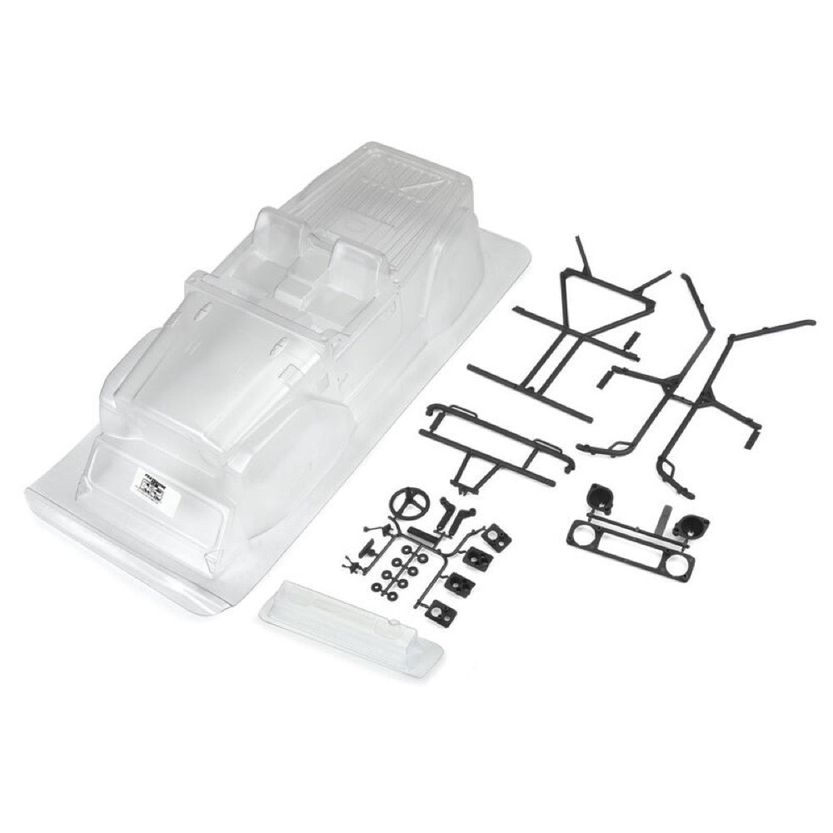 Proline Pro362300 1979 Toyota Land Cruiser Fj40 Clear Body With Trail Cage And Scale Molded Accessories Suit 313Mm Crawlers
