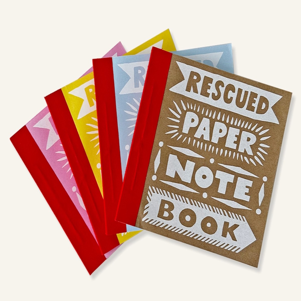 Small Rescued Paper Notebook (Assorted Colours)