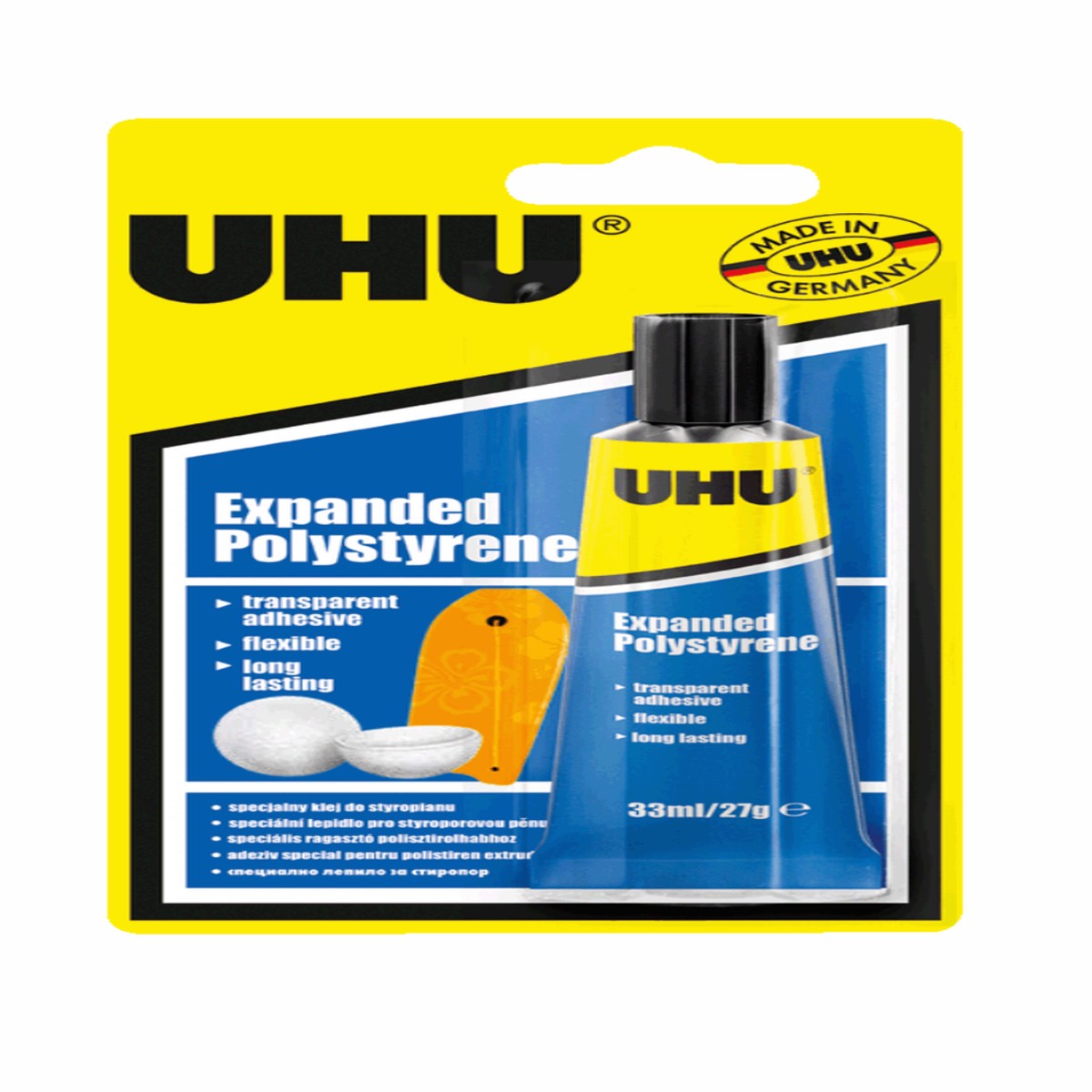 Uhu Expanded Polystyrene – 33Ml