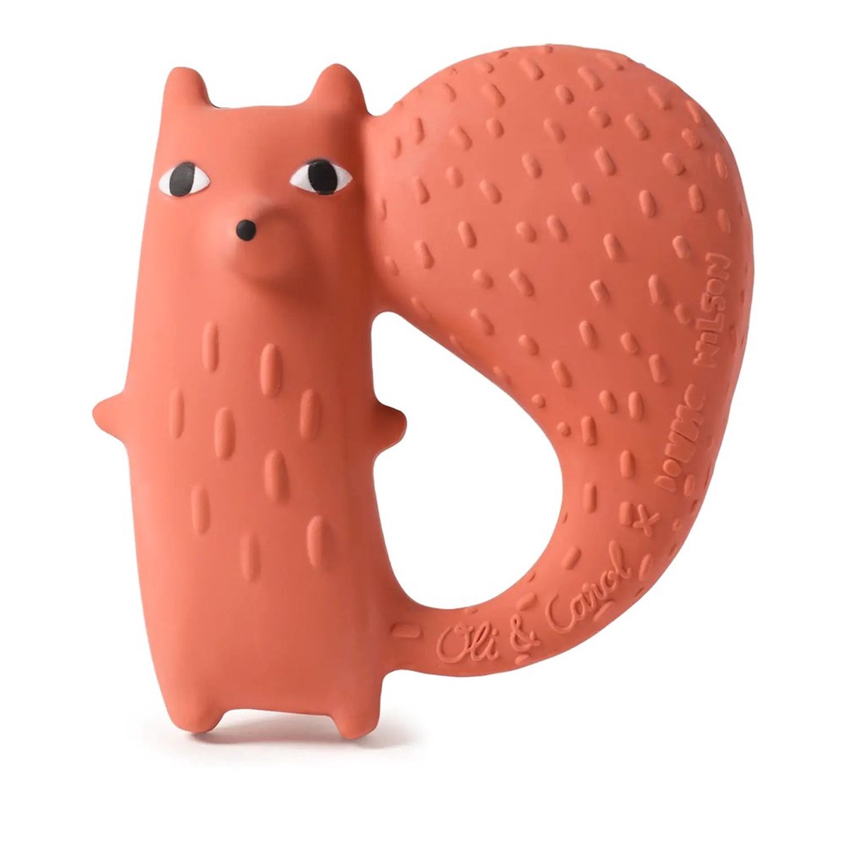 Cyril Squirrel Fox - Natural Baby Teether OliCarol