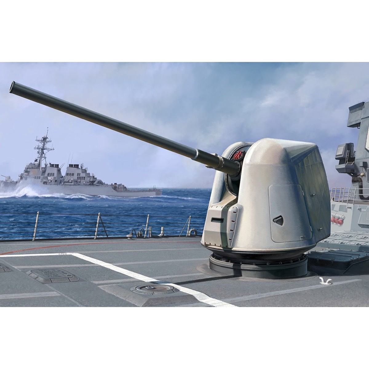 I Love Kit 135 Mk-45 Mod2 (5-Inch54-Caliber) Gun Plastic Model Kit