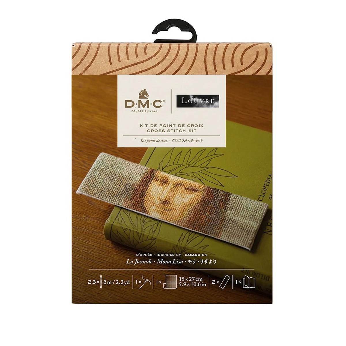 Mona Lisa Bookmark Cross Stitch Kit