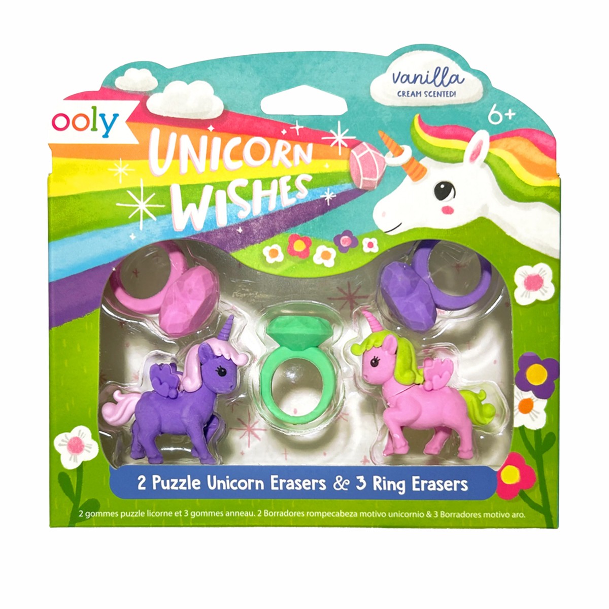 Ooly Unicorn Wishes Scented Erasers- Set Of 5